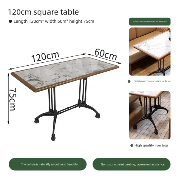 120cm restaurant rectangualr table dimensions (2)