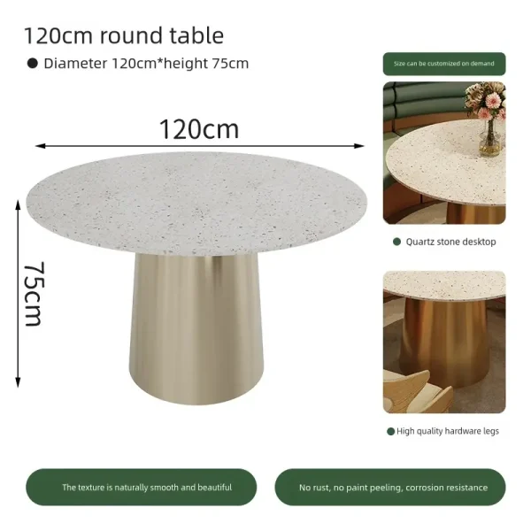 120cm restaurant round table dimensions