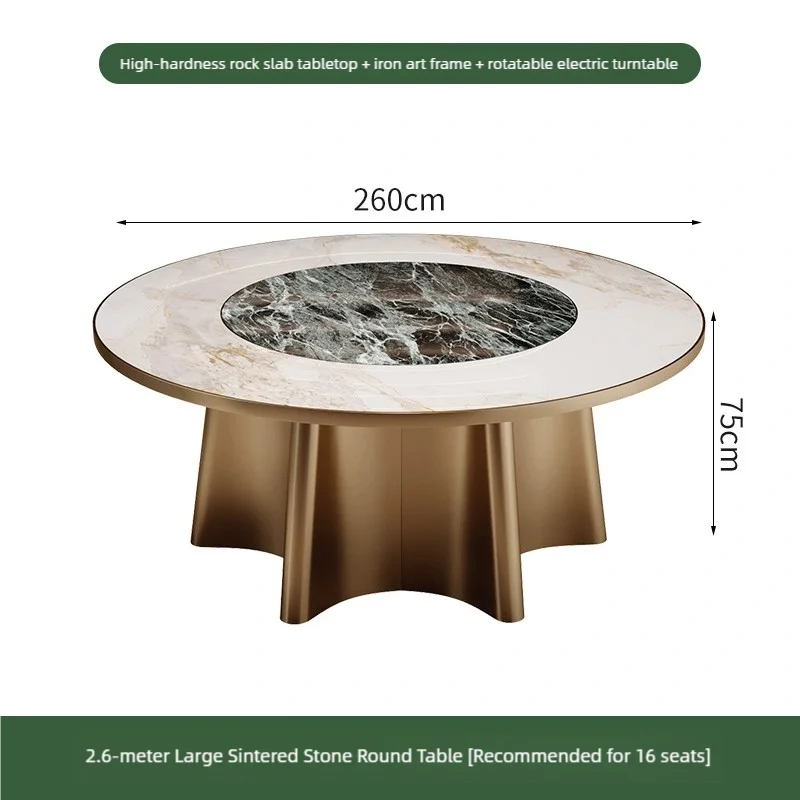 Wholesale Rotatable Large Dinner Round Table Set - 图片 9
