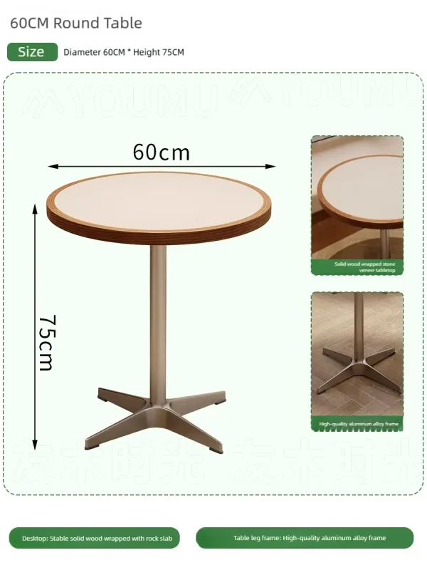 60cm restaurant round table dimensions