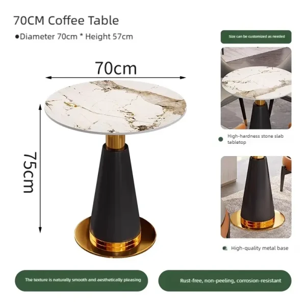 70-75cm hospitality lobby table dimensions