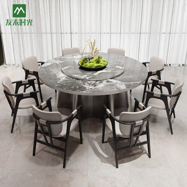 Conjunto de mesa de jantar redonda Hotel (3)