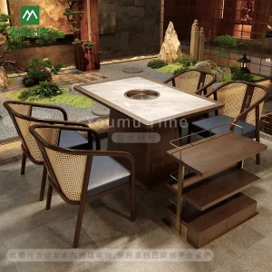 Wholesale hot pot restaurant tables and chairs (1)