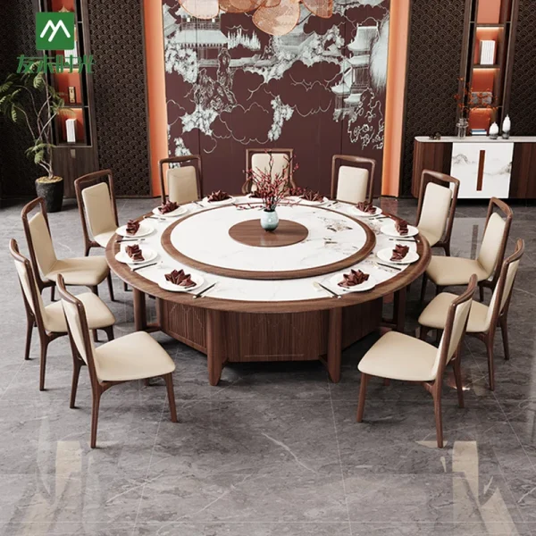 Wholesale hotel round dining table set (1)