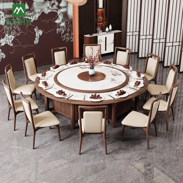 Wholesale Hotel Large Round Dining Table Set - Image 2