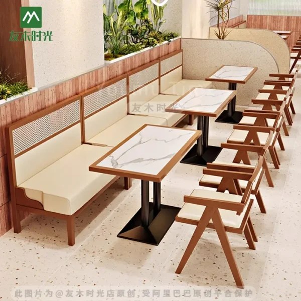 commercial restaurant table and chair set (6)