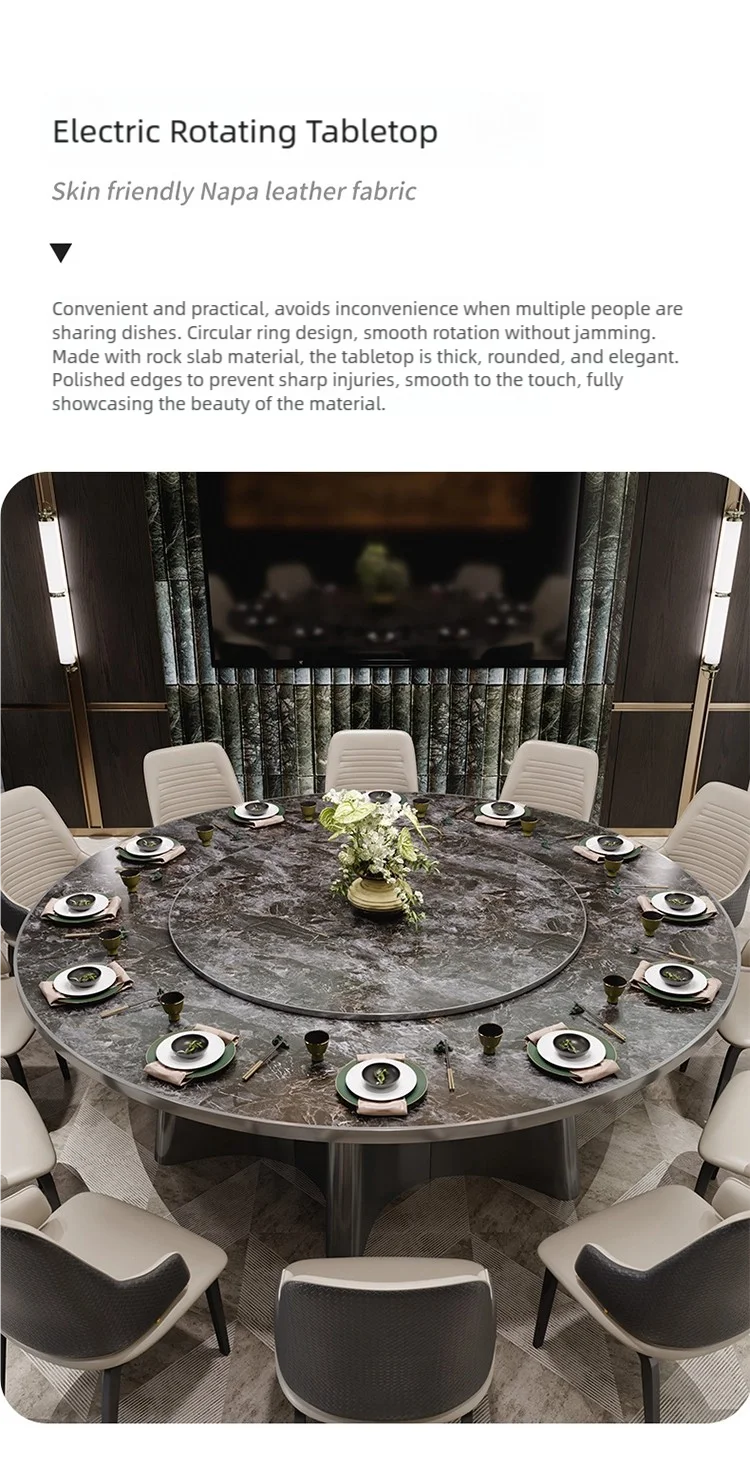 details of banquet electric round table set (4)