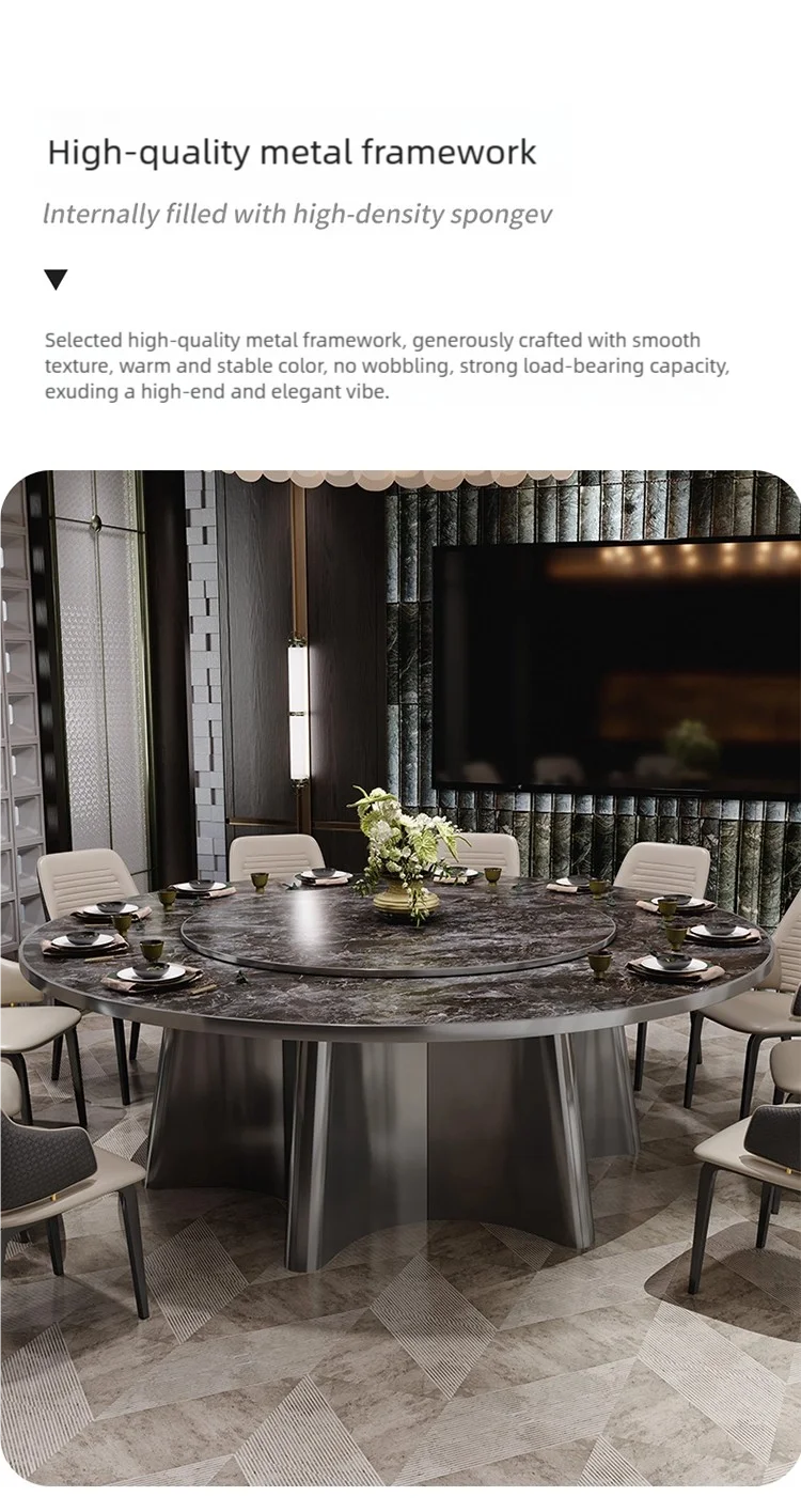 details of banquet electric round table set (6)