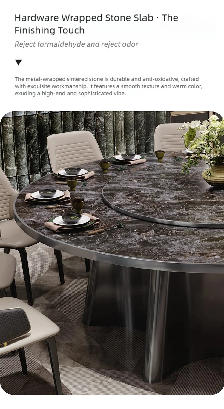 details of banquet electric round table set (7)
