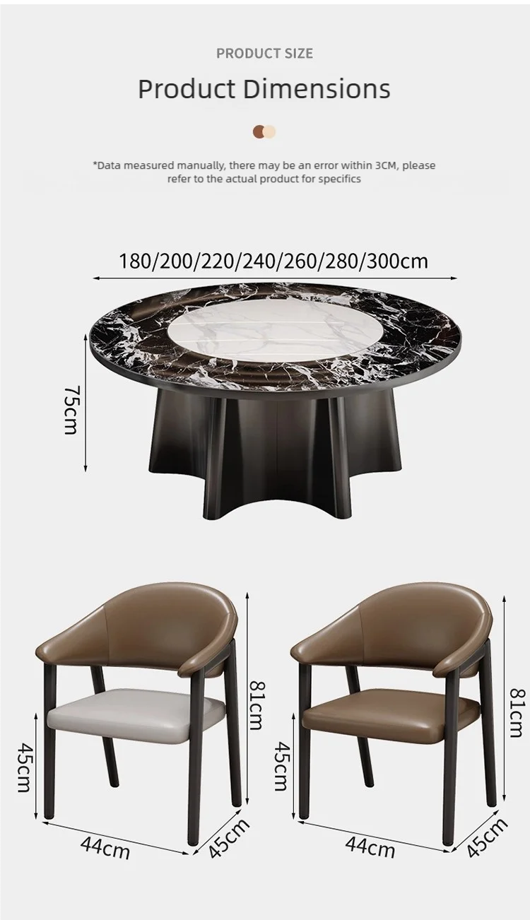 酒店圆桌套装 (6) 的详细信息