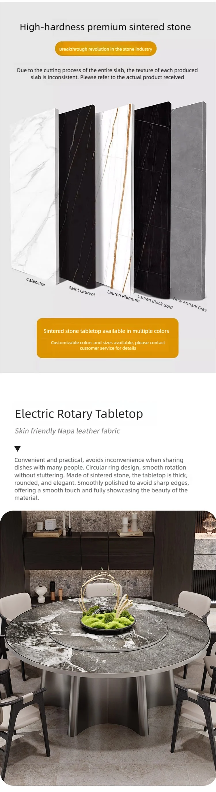 大型圆餐桌套装 (3) 的详细信息
