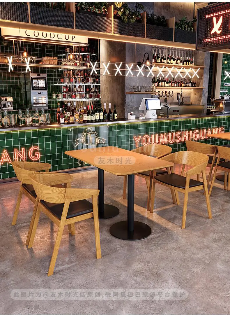 details of restaurant table and chair set (2)