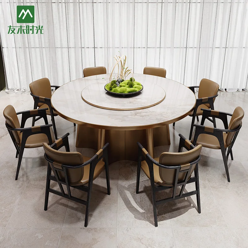 Exquisite Large Round Dining Table Set Factory Direct Sales - 图片 5