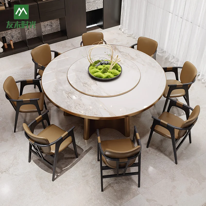 Exquisite Large Round Dining Table Set Factory Direct Sales - 图片 6