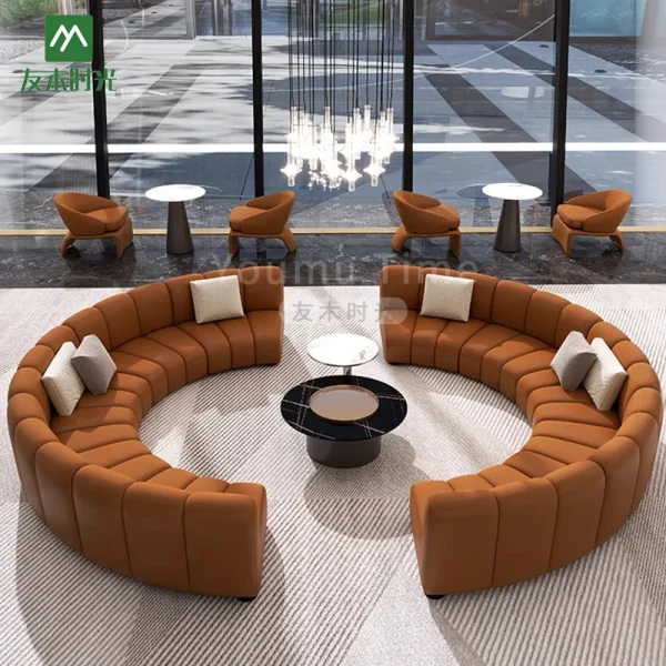 conjunto de sofás modulares para receção no átrio (2)