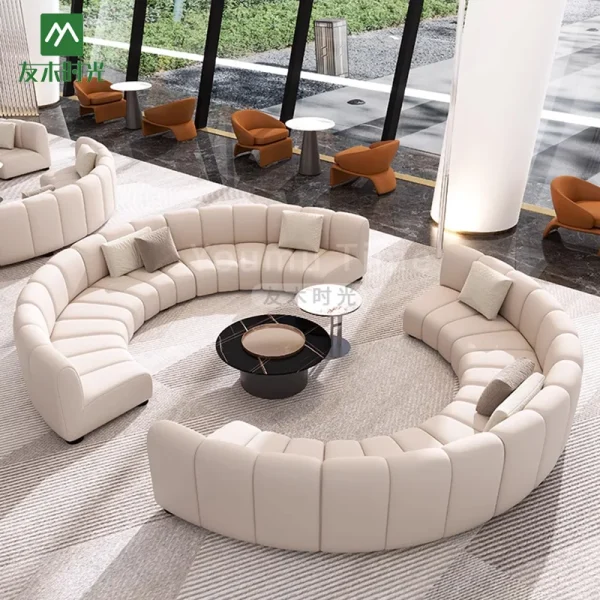 conjunto de sofás modulares para receção no átrio (3)
