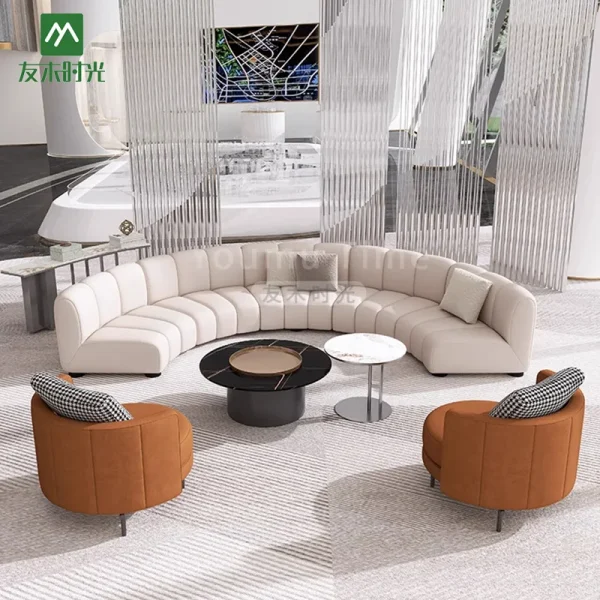 conjunto de sofás modulares para receção no átrio (4)