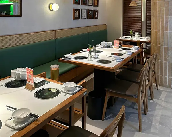 qing ma ji hot pot restaurant furniture project