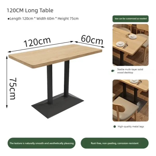 Wholesale Modern Restaurant Furniture Set – Including Booth Sofa, Table, and Chairs