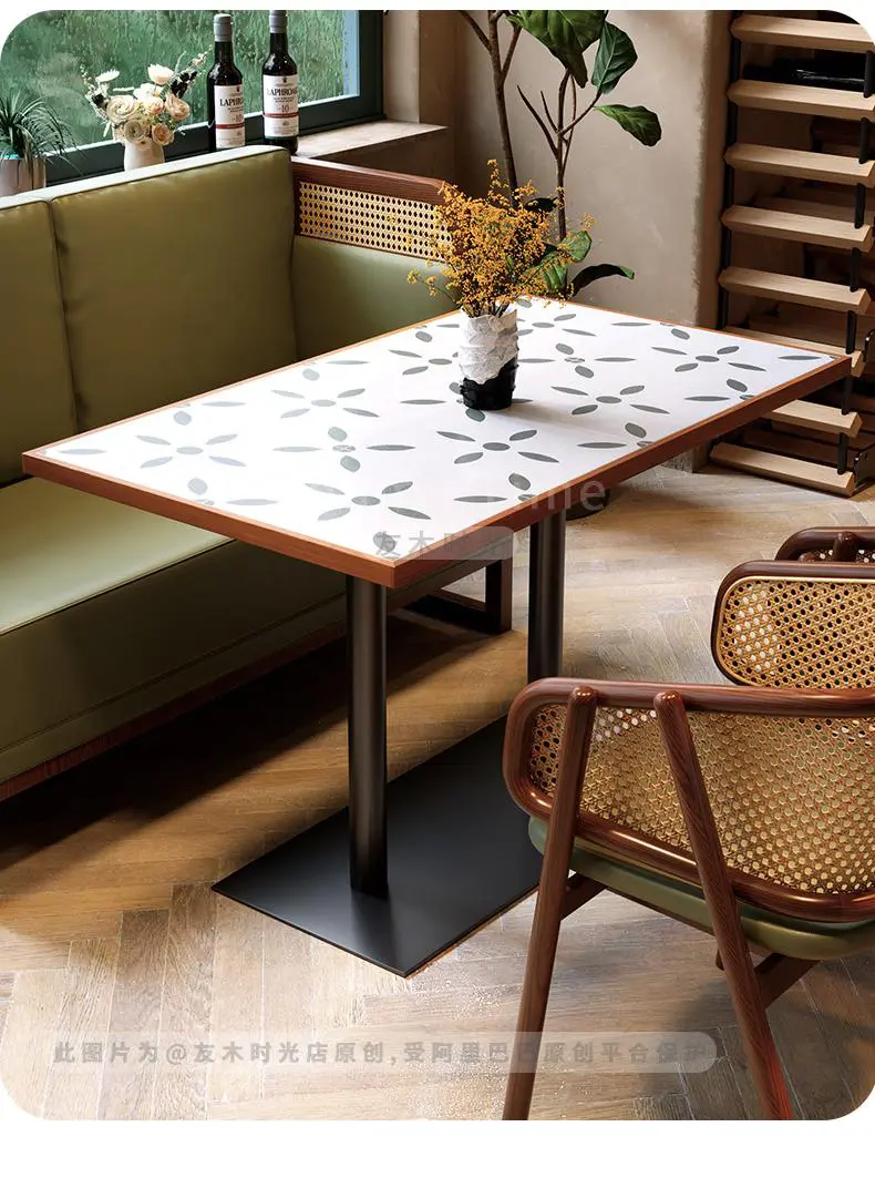 restaurant booth sofa details(10)