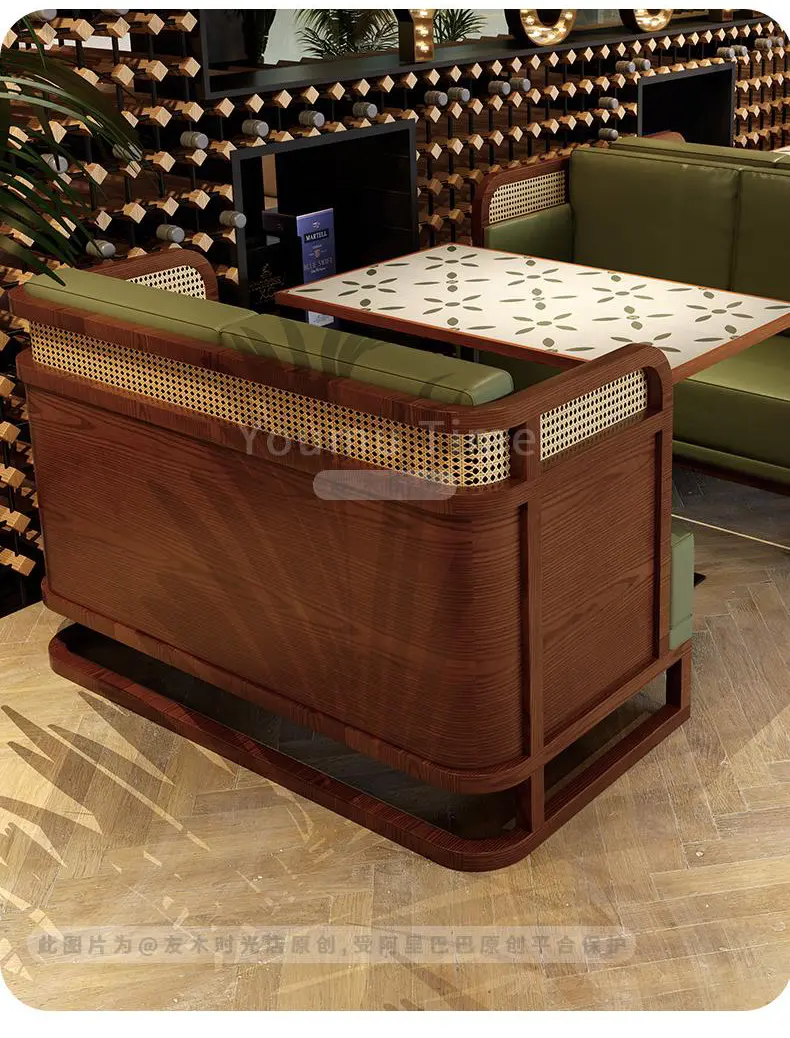 restaurant booth sofa details(6)
