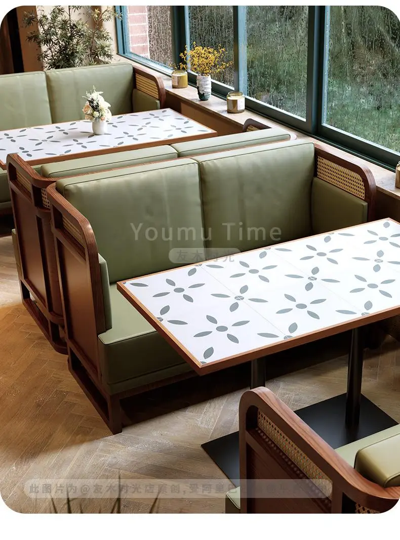 restaurant booth sofa details(8)