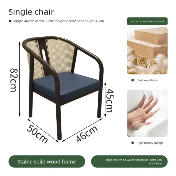 restaurant chair dimensions