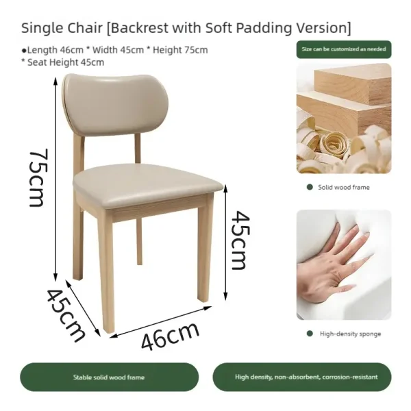 restaurant chair with cushion