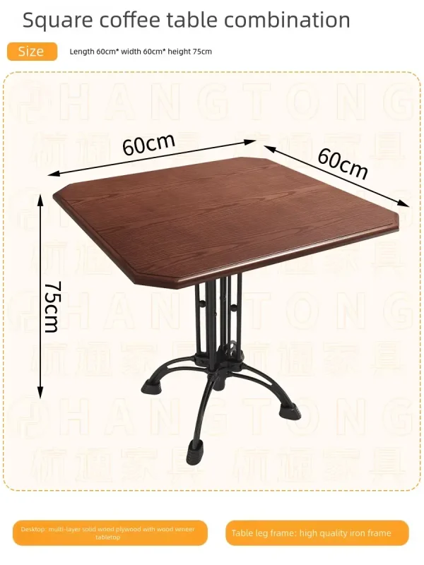square pub table dimensions