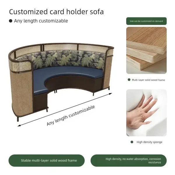 surround booth sofa dimensions