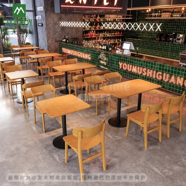 wholesale restaurant table and chair set (3)