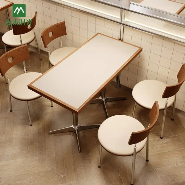 wholesale restaurant table and chiar set (2)