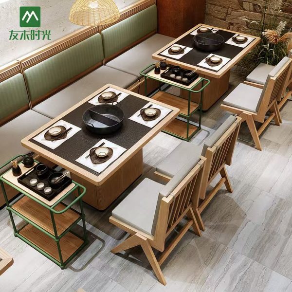 Wholesale Southeast Asian Style Hot Pot Restaurant Tables and Chairs