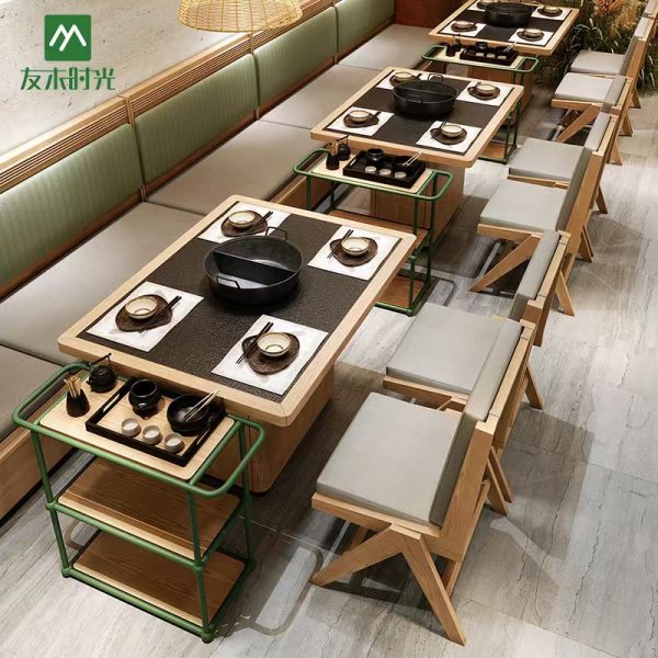 Wholesale Southeast Asian Style Hot Pot Restaurant Tables and Chairs