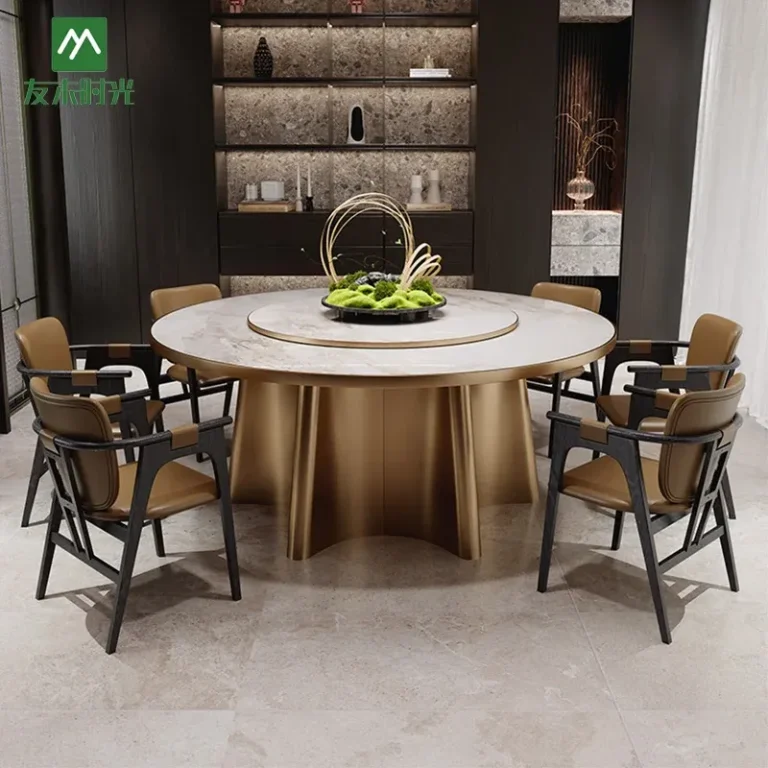 hotel round table set materials