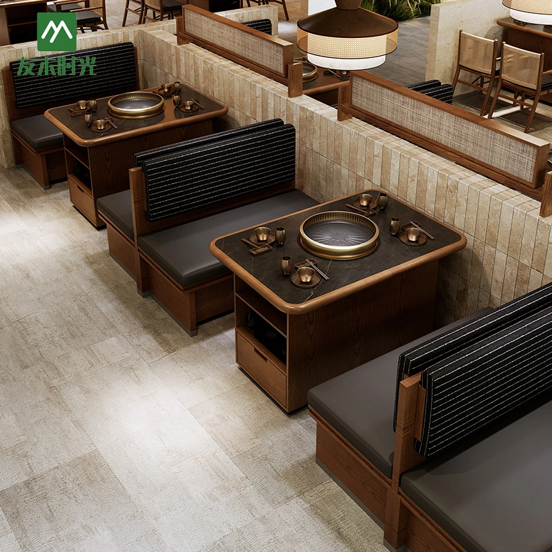 Wholesale Hot Pot Tables and Chairs in Retro Style — изображение 2