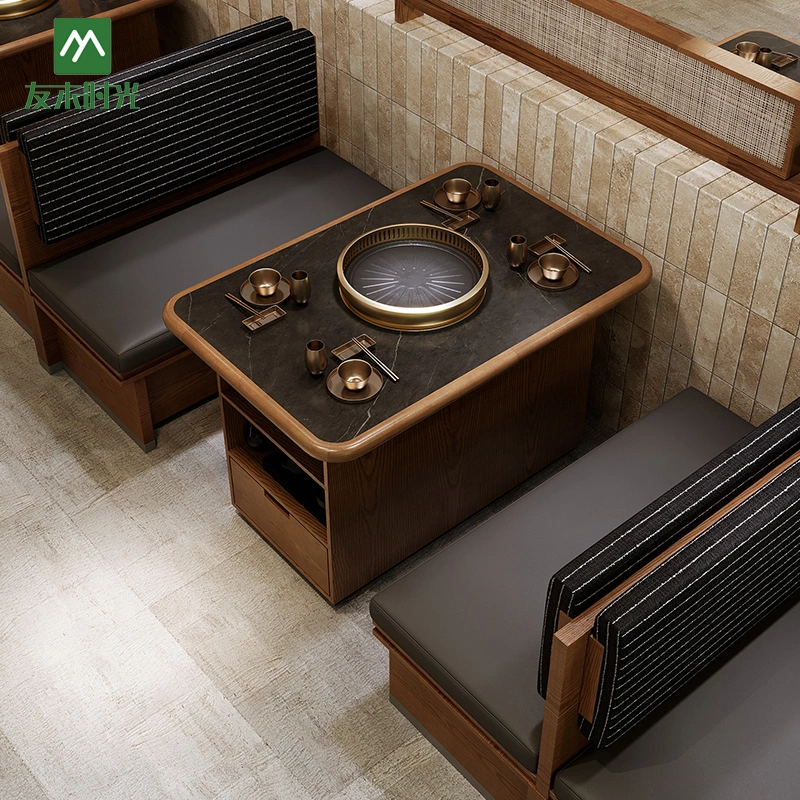 Wholesale Hot Pot Tables and Chairs in Retro Style — изображение 3