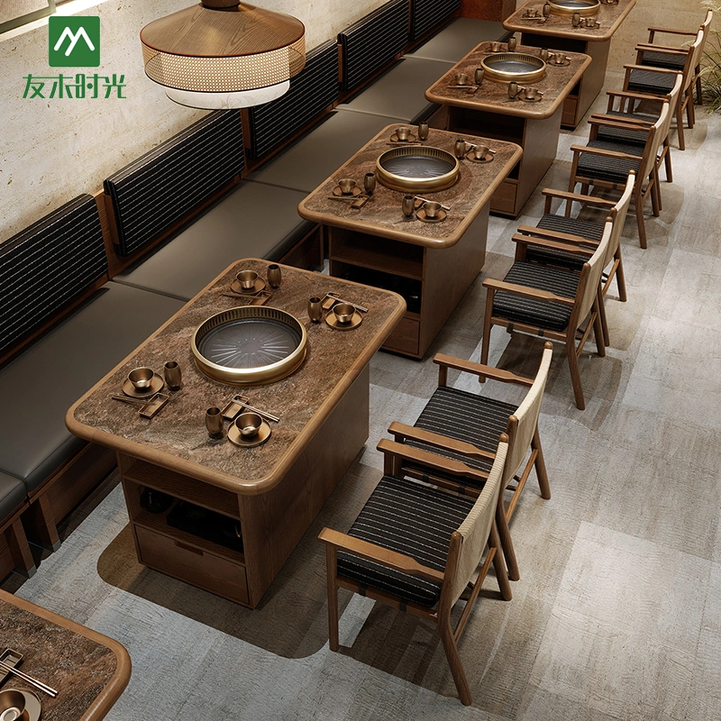 Wholesale Hot Pot Tables and Chairs in Retro Style — изображение 4