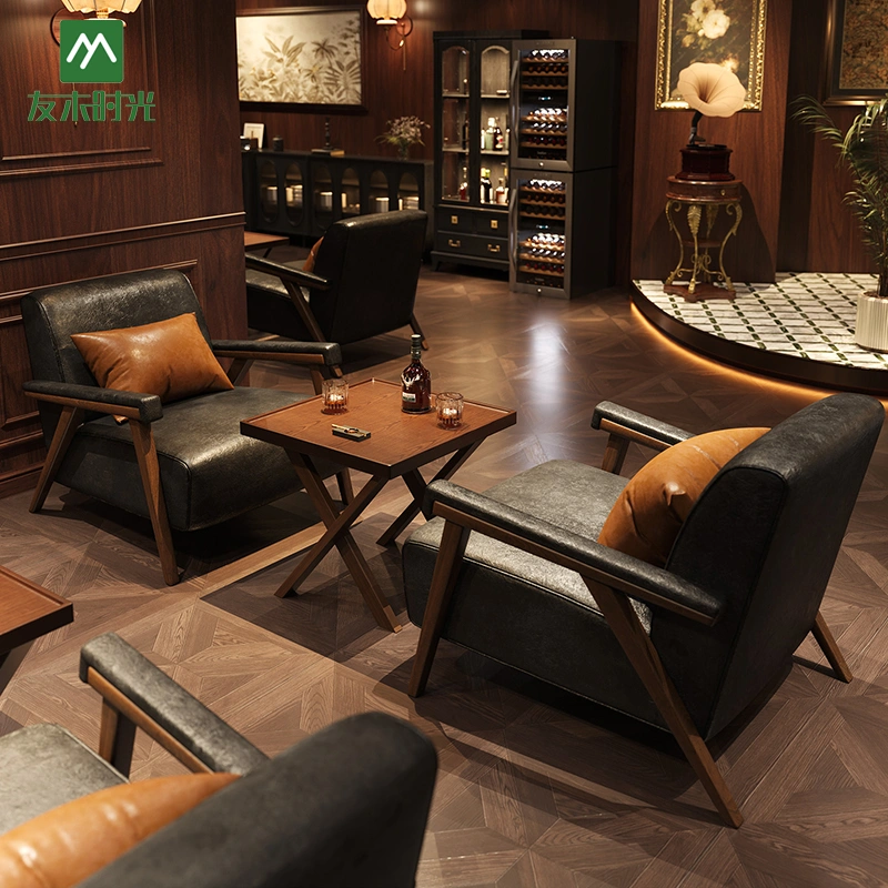 Wholesale Tavern Bar Single Sofa and Table Set
