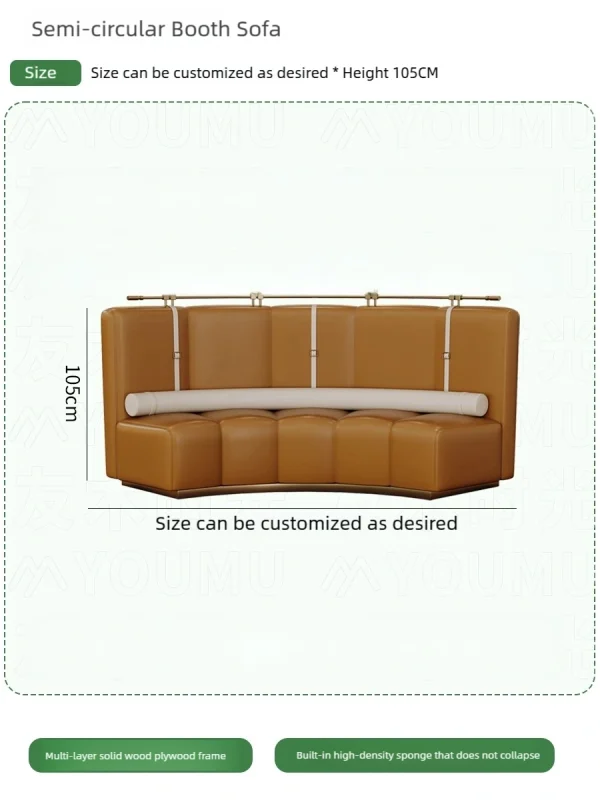 Wholesale Restaurant Leather Booth, Table, Chair - Modern Style, Light Luxury Style