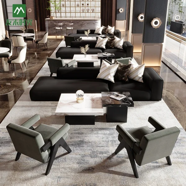Factory Supply Commercial Lobby Furniture, Hotel Lobby Sofa and Chair Set – Purchase Directly from Our Factory