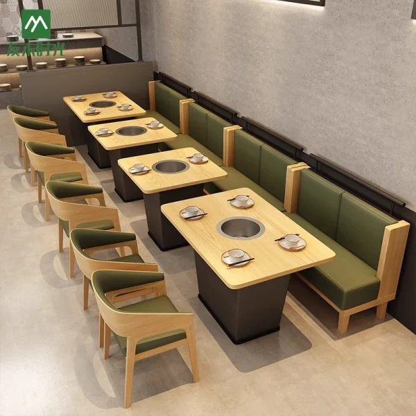 Wholesale Modular Hot Pot Restaurant Tables and Chairs