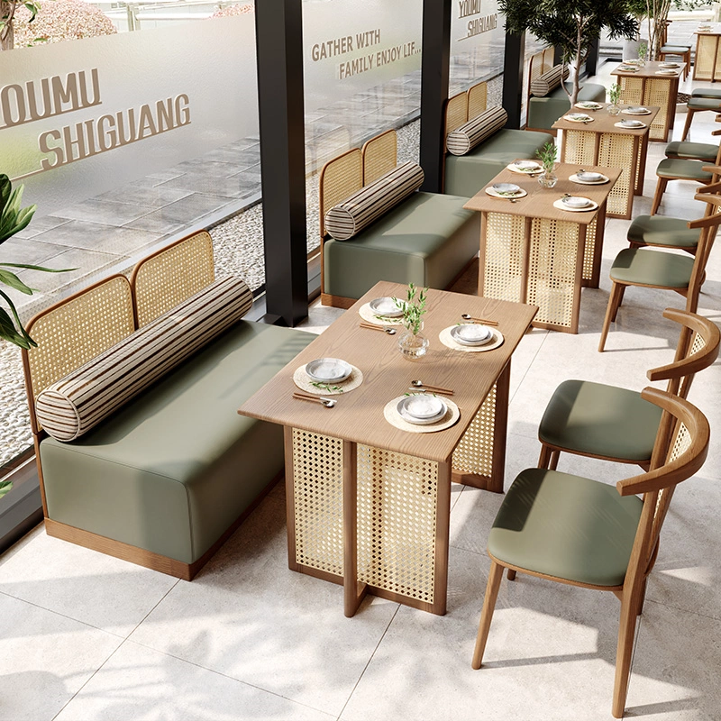Wholesale Rattan Design Restaurant Furniture, Southeast Asian style - Booths, Rattan Table and Chair - Imagen 3