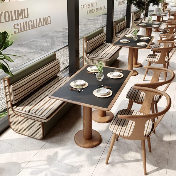 Wholesale Restaurant Booth Sofa, Chair, Table For Fusion, Modern Restaurants