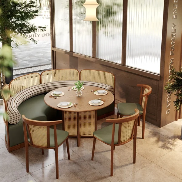 Wholesale Rattan Design Restaurant Furniture, Southeast Asian style - Booths, Rattan Table and Chair