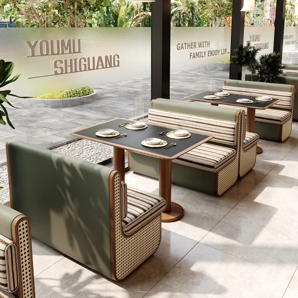 Wholesale Restaurant Booth Sofa, Chair, Table For Fusion, Modern Restaurants