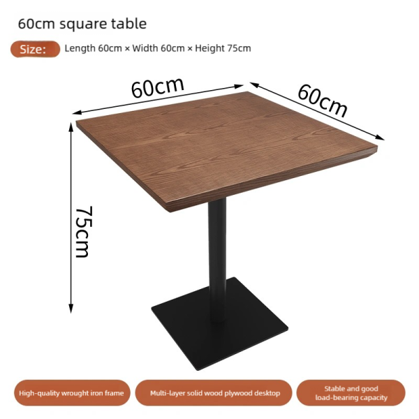 Bulk Coffee Shop Furniture Wholesale Simple and Retro Style – Restaurant Table and Chair Sets Manufacturer