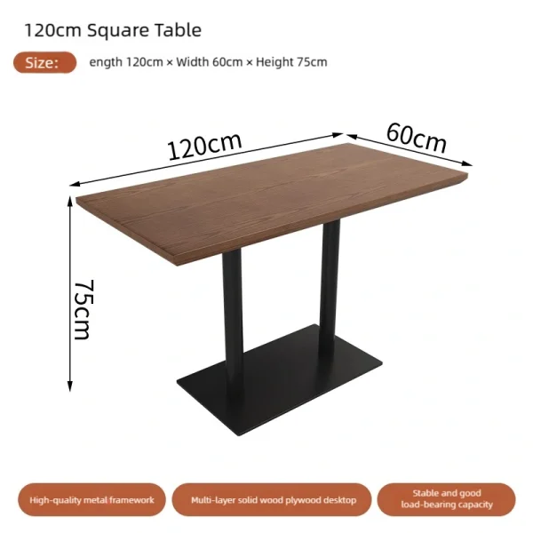 Retro-style Booth Sofa, Table, and Chair Set for Cafe, Music Restaurant, Bar