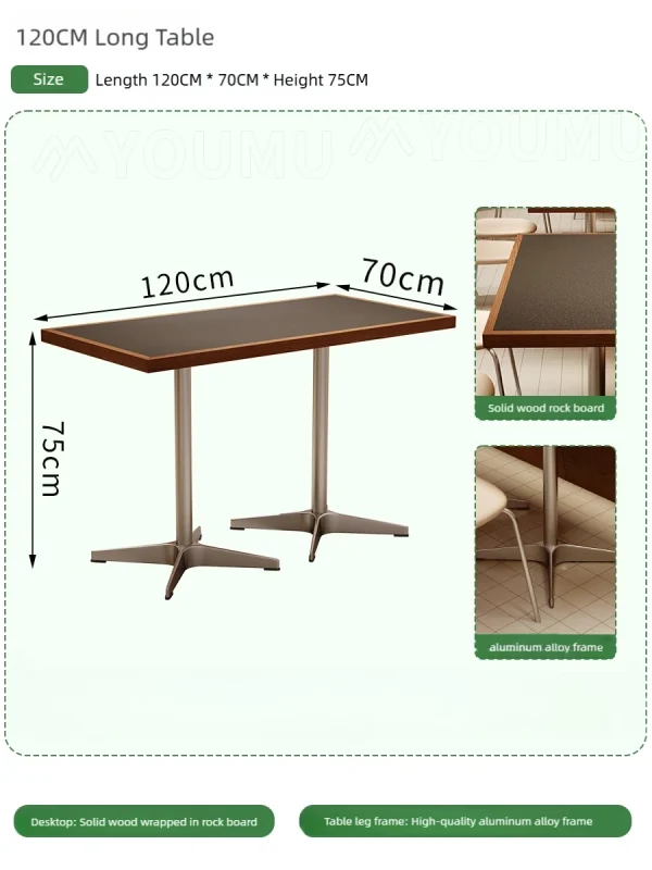 Wholesale Commercial Table, Chair and Booth Seating Set for Coffee Shop, Dessert or Tea Houses
