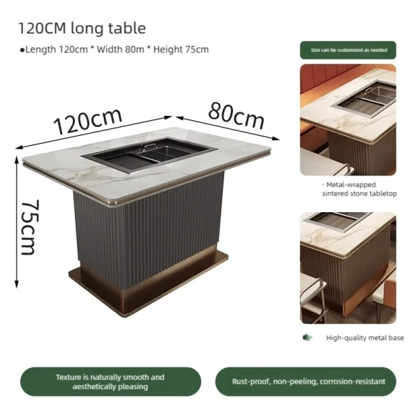 Customized Hot Pot Restaurant Themed Table, Chair, and Booth Sofa Sets – Direct Factory Wholesale, One-stop Service
